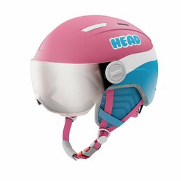 lyžařská helma se štítem MAJA VISOR PINK/BLUE lyžařská helma se štítem MAJA VISOR PINK/BLUE