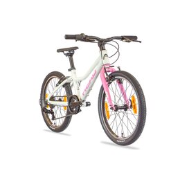 Dětské dívčí kolo HEAD VIANA Light 20" WHITE/PINK 2026 SHIMANO 1x7/váha 7.6 kg