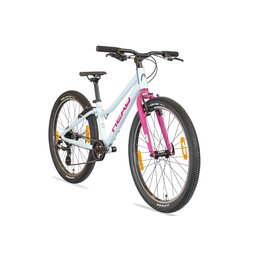 Dětské dívčí kolo HEAD VIANA Light 24" WHITEmetal/PINK 2026 SHIMANO 1x8/váha 9.3 kg Dětské dívčí kolo HEAD VIANA Light 24" WHITEmetal/PINK 2026 SHIMANO 1x8/váha 9.3 kg