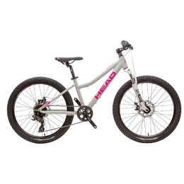 Dětské dívčí kolo HEAD Lauren 2.0 24"grey/pink 2024 S-RIDE 1x8 