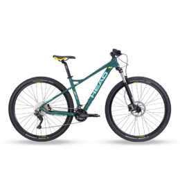 Dámské horské kolo HEAD X-Rubi JOY-LADY 29" darkgreen/matt 2024 DEORE - DEORE 2x10, vzduchová vidlice s lock outem  
