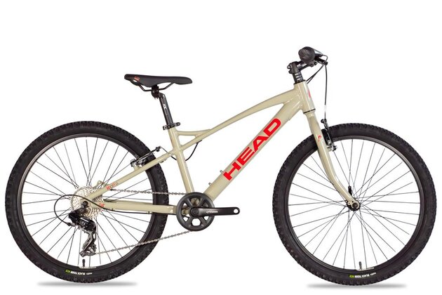 Dětské kolo HEAD Ridott 1.5 24" BEIGE/RED 2026 SHIMANO 1x8 