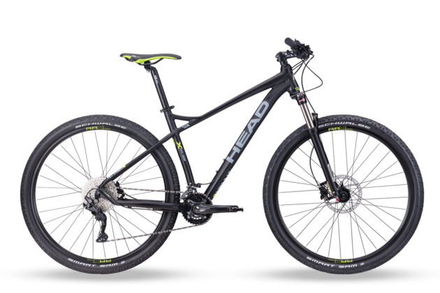 Horské kolo HEAD X-Rubi 2.0 29" bkmatt/green 2025 DEORE - DEORE 2x10, vzduchová vidlice s lock outem  